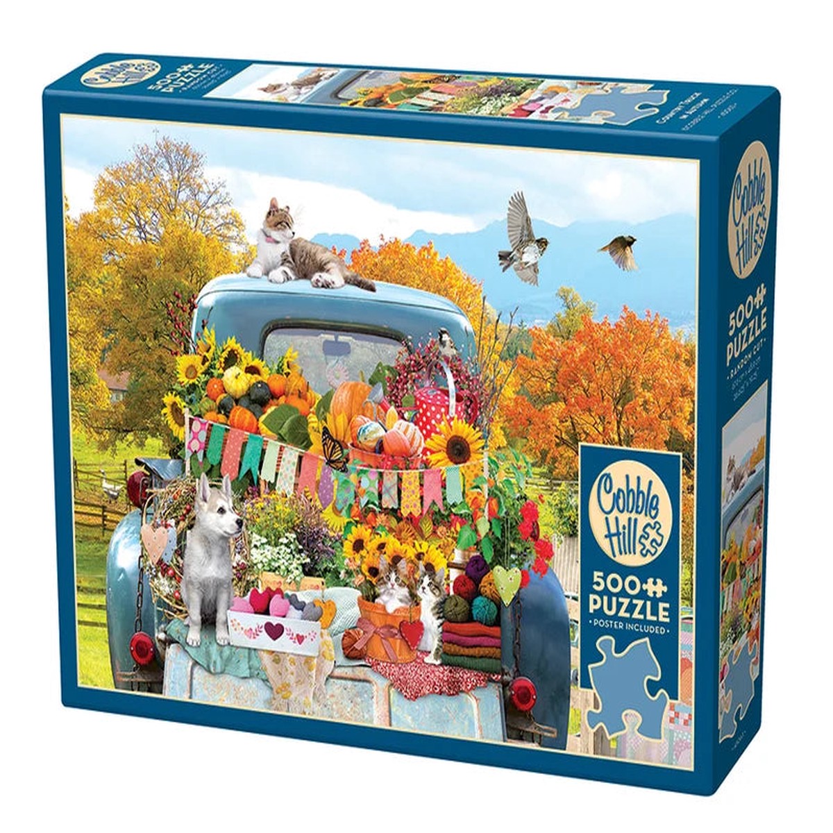 Cobble Hill Puzzle: Country Truck in Autumn | 500 Piece