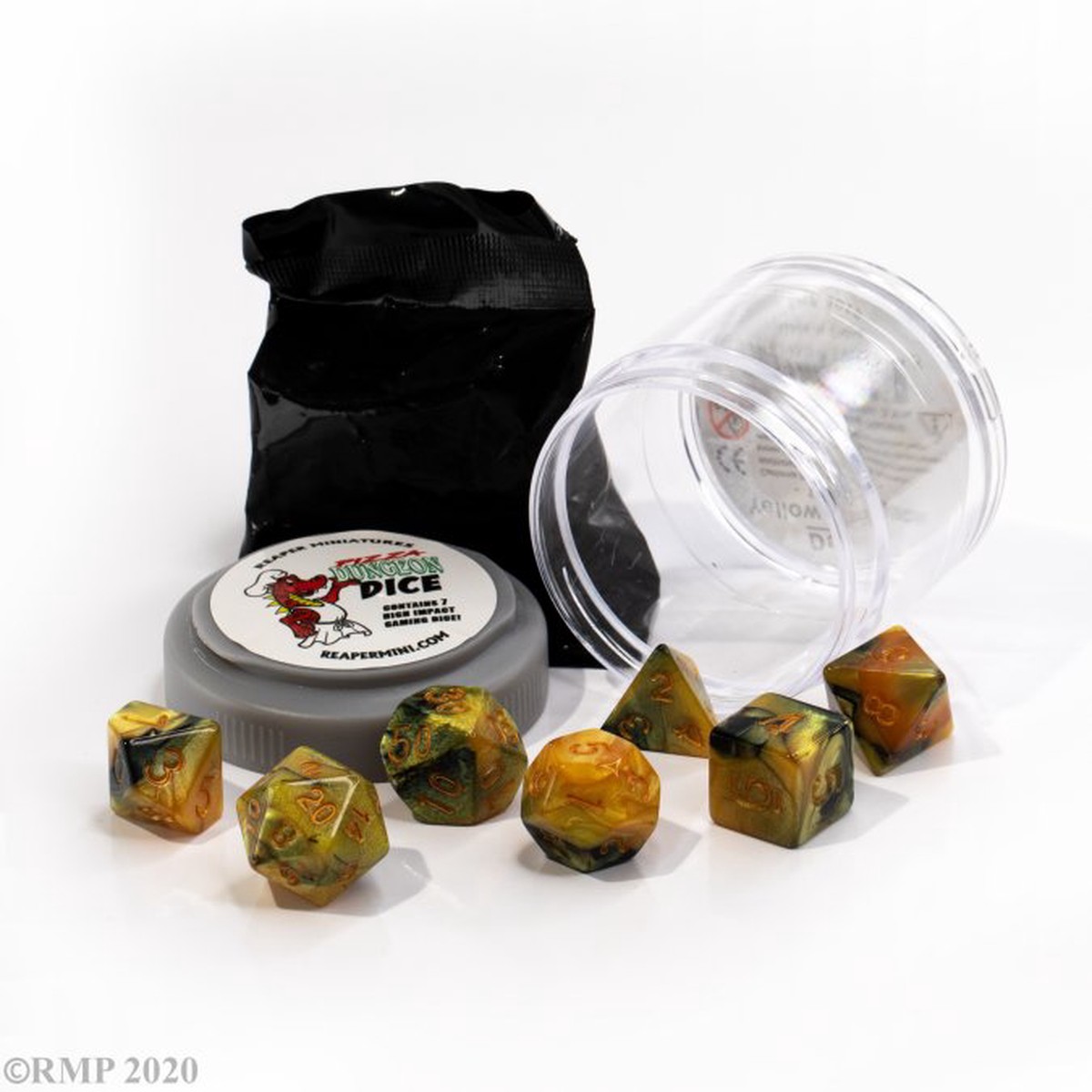 Dual Dice - Yellow & Black
