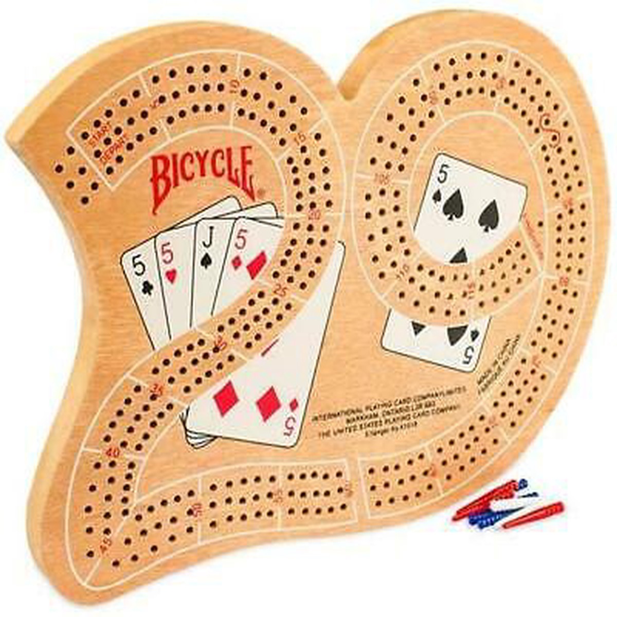 Bicycle Cribbage Board